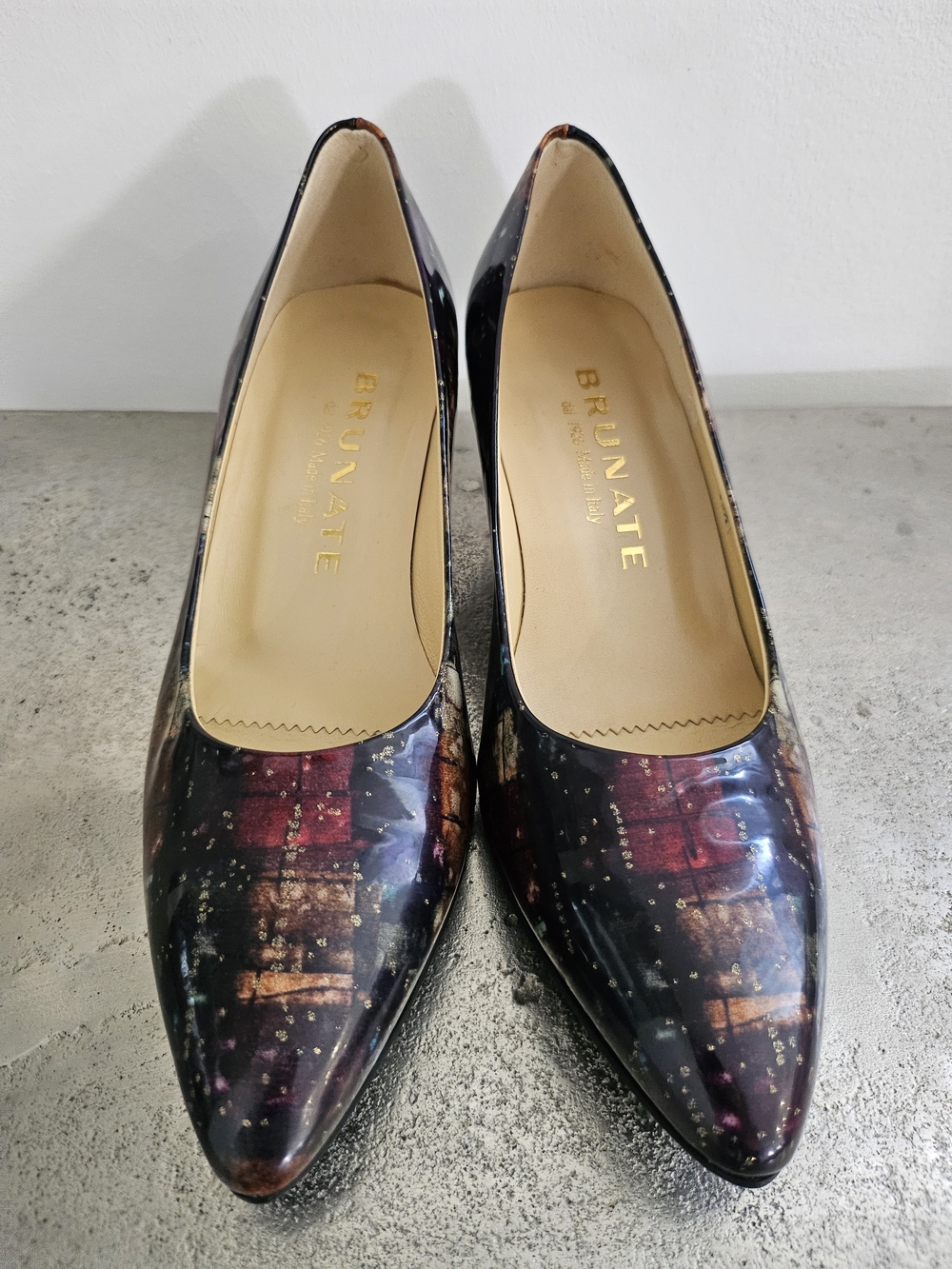 Brunate Women's Multicolor Pointed Toe Heels